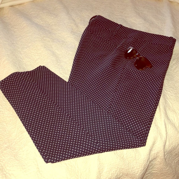 Ann Taylor navy slim ankle pant - Picture 1 of 5